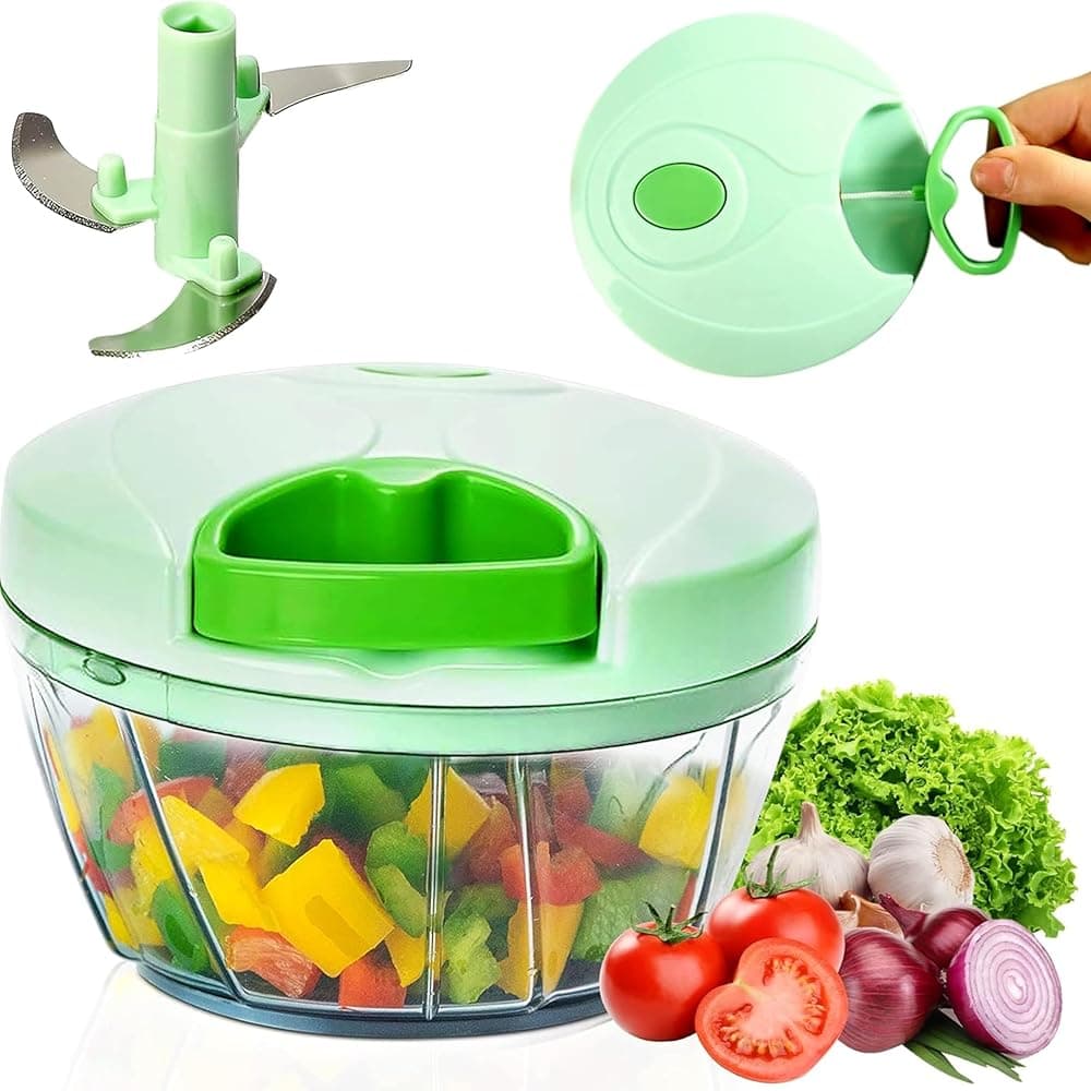 Cortador Multifunções Deluxe a picar cebola e ervas